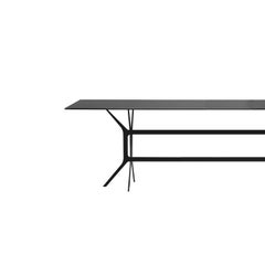 In Stock in Los Angeles, Arabesque Black Dining Table, Made in Italy