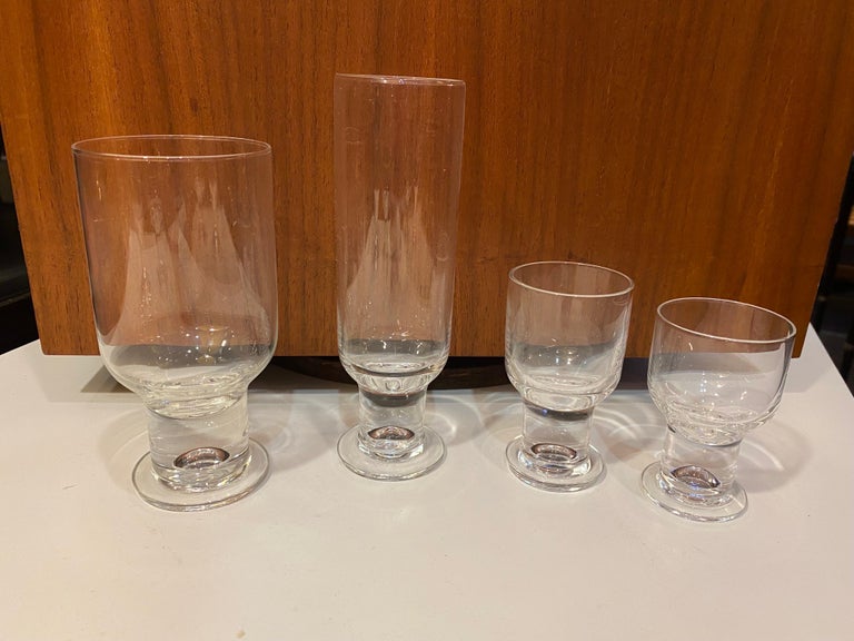 Arabia 72 piece Glass Set by Heikki Orvola For Sale at 1stDibs