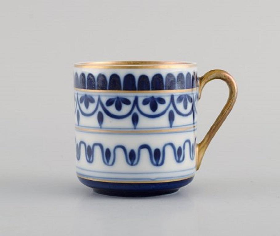 20th Century Arabia Coffee Service for Five People in Hand-Painted Porcelain, Mid-20th C