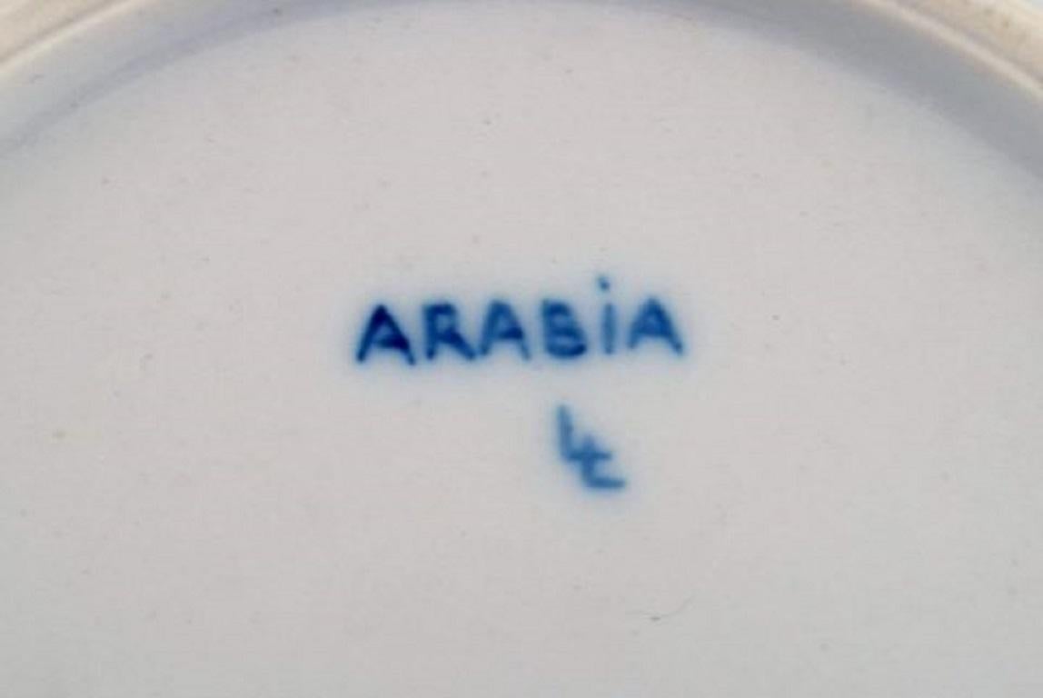 Arabia Coffee Service for Five People in Hand-Painted Porcelain, Mid-20th C 3