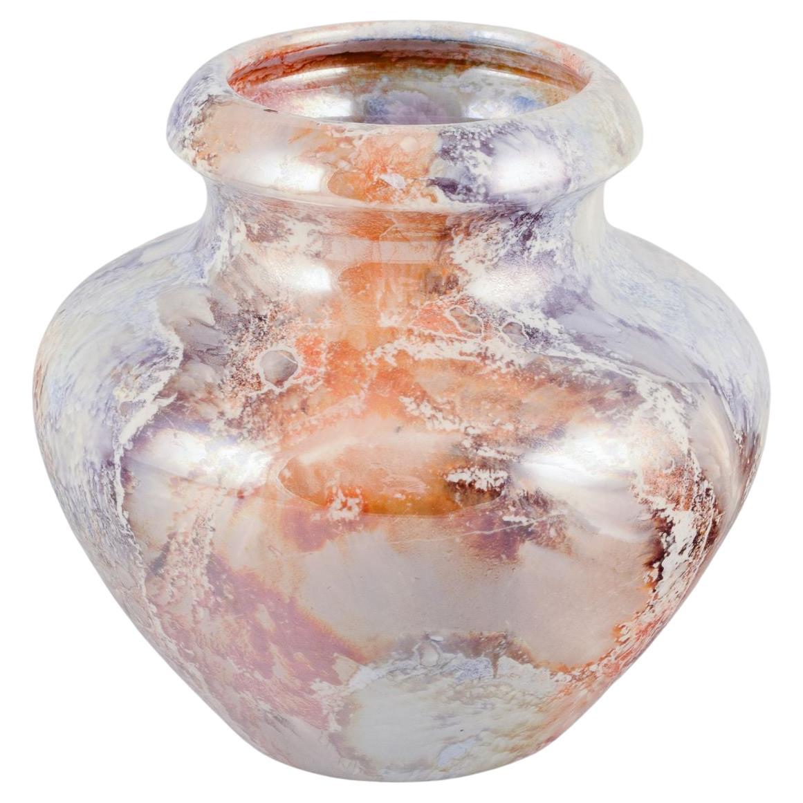 Arabia, Finlandia. Vaso in ceramica Art Deco "Marmor". Forma classica. Datato 1928-1932