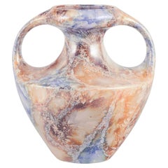 Arabia, Finland. Art Deco "Marmor" ceramic vase with marble decoration.