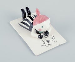 Arabia Finland. Figurine of "Little My" from the Moomins in hand-painted ceramic