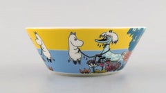 Arabia, Finland, Four Porcelain Bowls with Motifs from "Moomin"