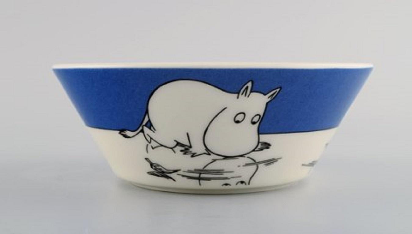 Scandinavian Modern Arabia, Finland, Four Porcelain Bowls with Motifs from 