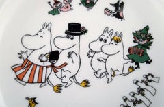 Arabia, Finland, Porcelain Plate with Motif from "Moomin", Late 20th Century