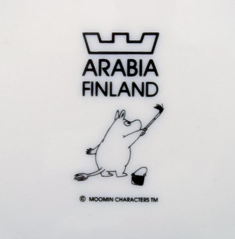 Arabia, Finnland, Porzellanteller mit Motiv von „Moomin“, Ende des 20. Jahrhunderts (Finnisch) im Angebot