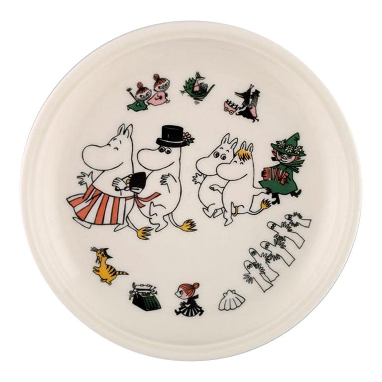 Arabia, Finland, Porcelain Plate with Motif from "Moomin", Late 20th Century