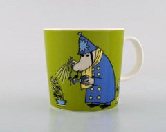 Arabia, Finland, Two Cups in Porcelain with Motifs from "Moomin"