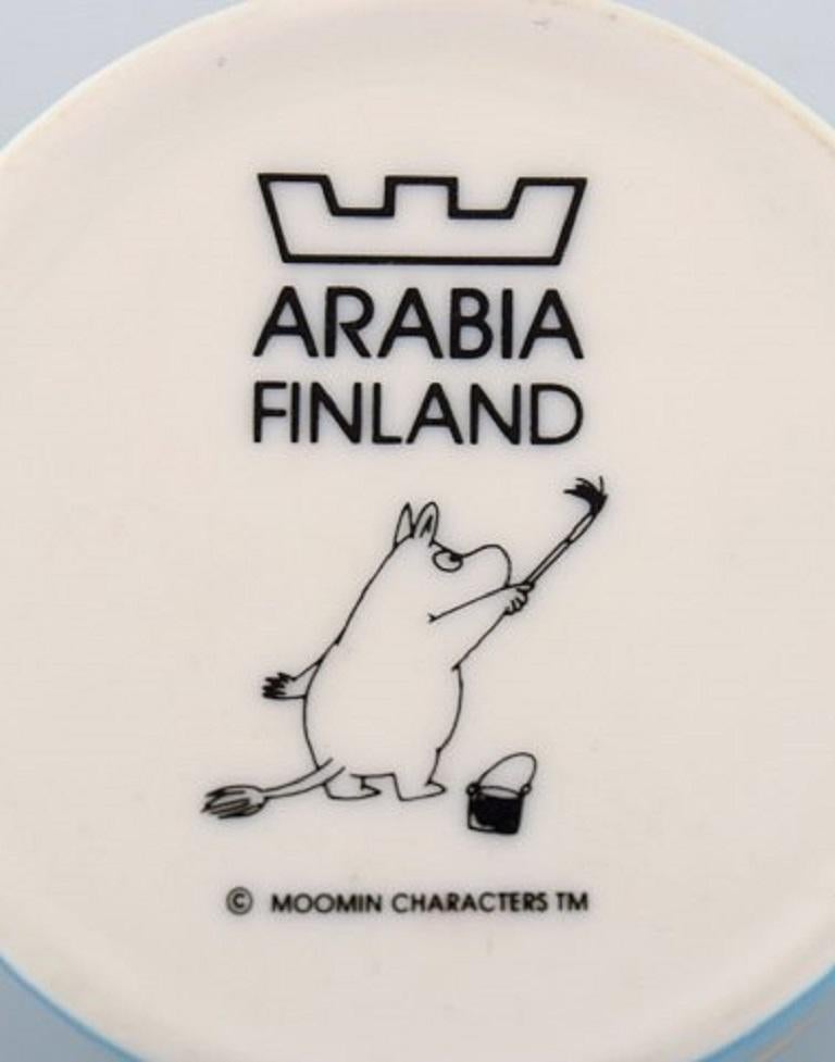 Arabia Finland Two Cups in Porcelain with Motifs from 