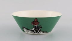 Arabia, Finland, Two Porcelain Bowls with Motifs from "Moomin"
