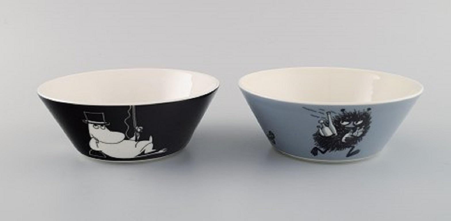 Arabia, Finland. Two porcelain bowls with motifs from 