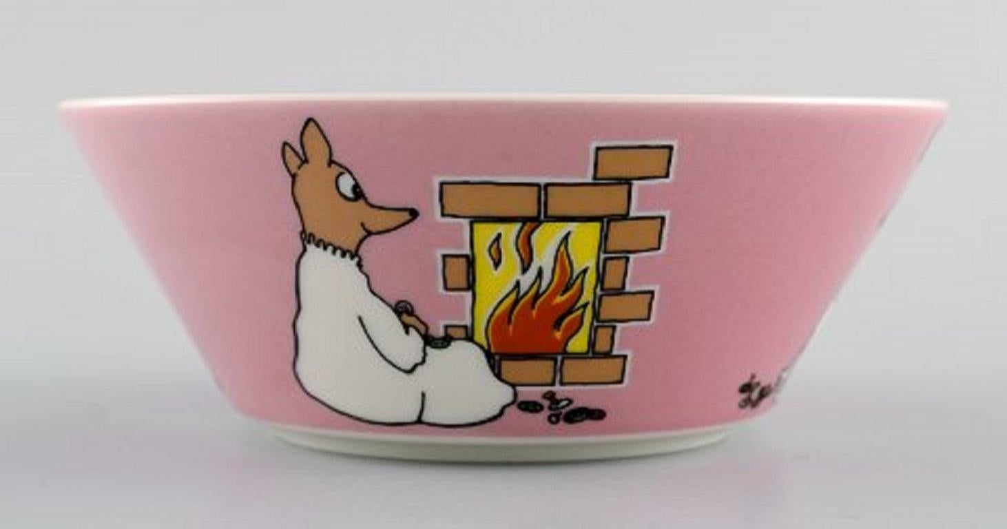 Arabia, Finnland, zwei Porzellanschalen mit Motiven aus „Moomin“ (Finnisch) im Angebot