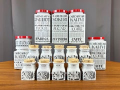 Arabia of Finland Ceramic Kitchen Jars and Spice Jars, 16-Piece Set, 1966–68