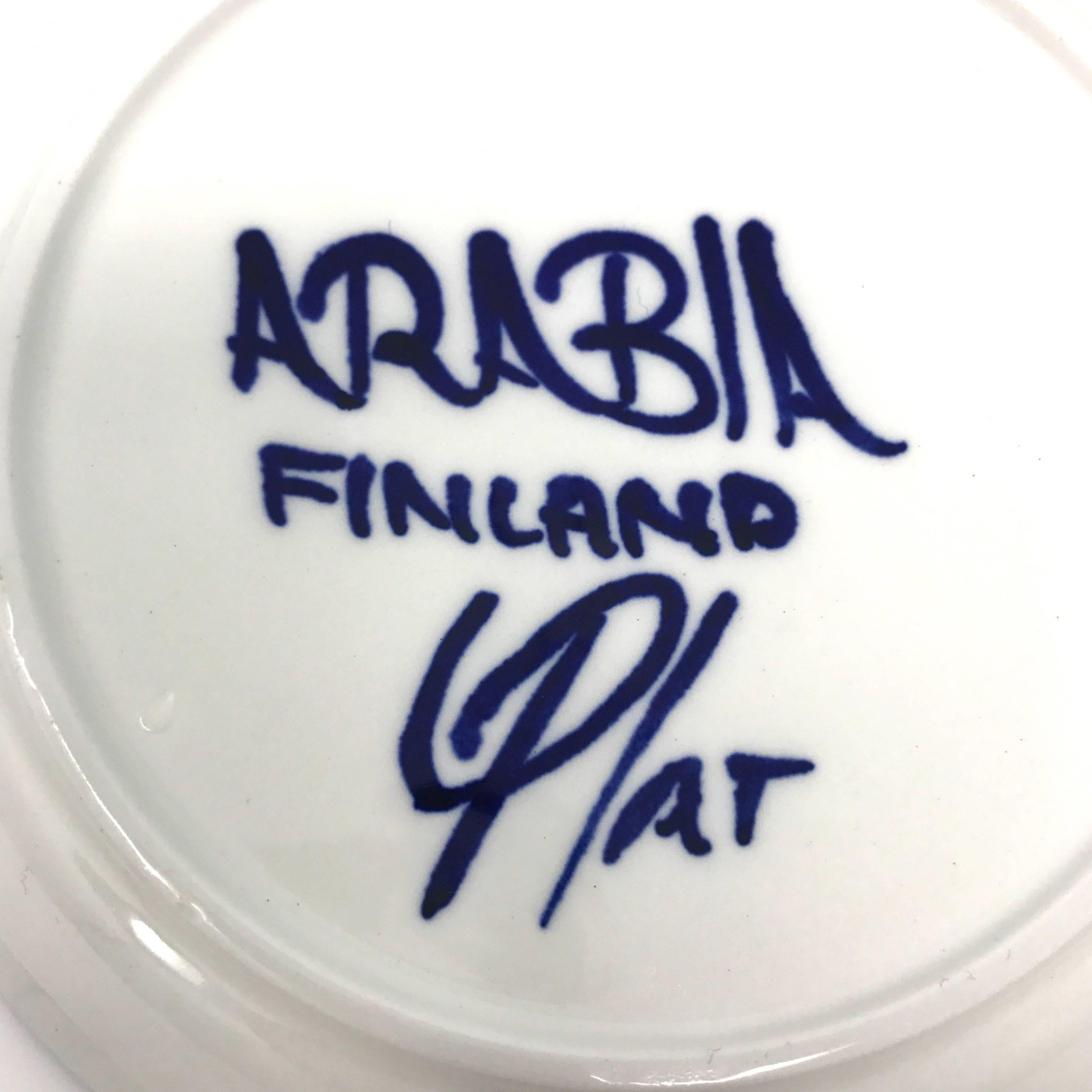 Arabia of Finland Valencia Cup and Saucer by Ulla Procope For Sale 2