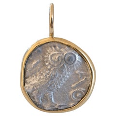 Arabia - Eule - 2300 Jahre alte einzigartige Münze in 22k Gold