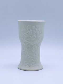 Arabia Relief Floral Vase by Gunvor Olin-Grönqvist, Finnish design, 1970s