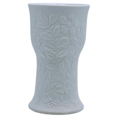 Arabia Relief Floral Vase by Gunvor Olin-Grönqvist, Finnish design, 1970s