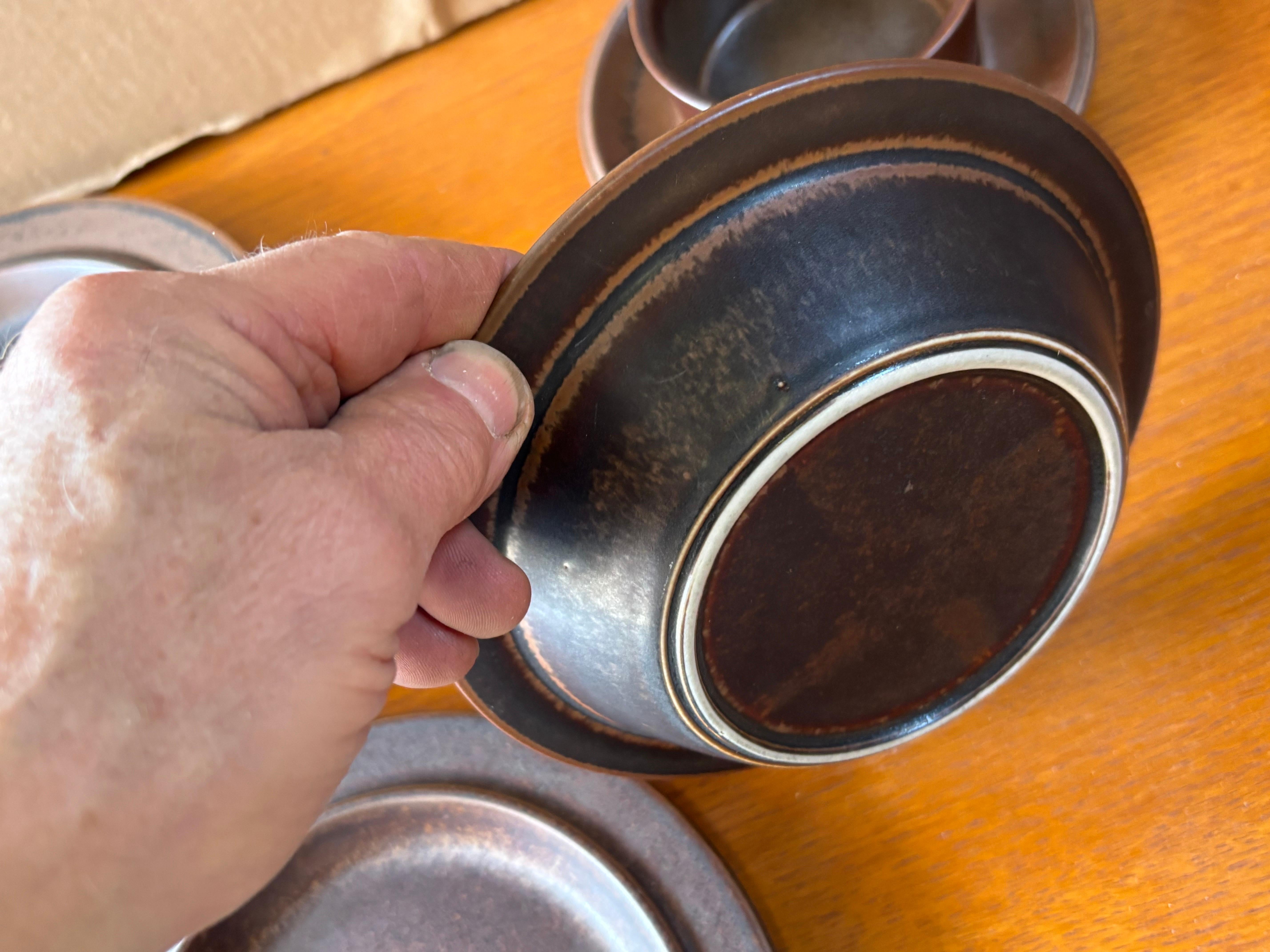 Scandinavian Modern Arabia Ruska Set of Dishes 43 Pieces