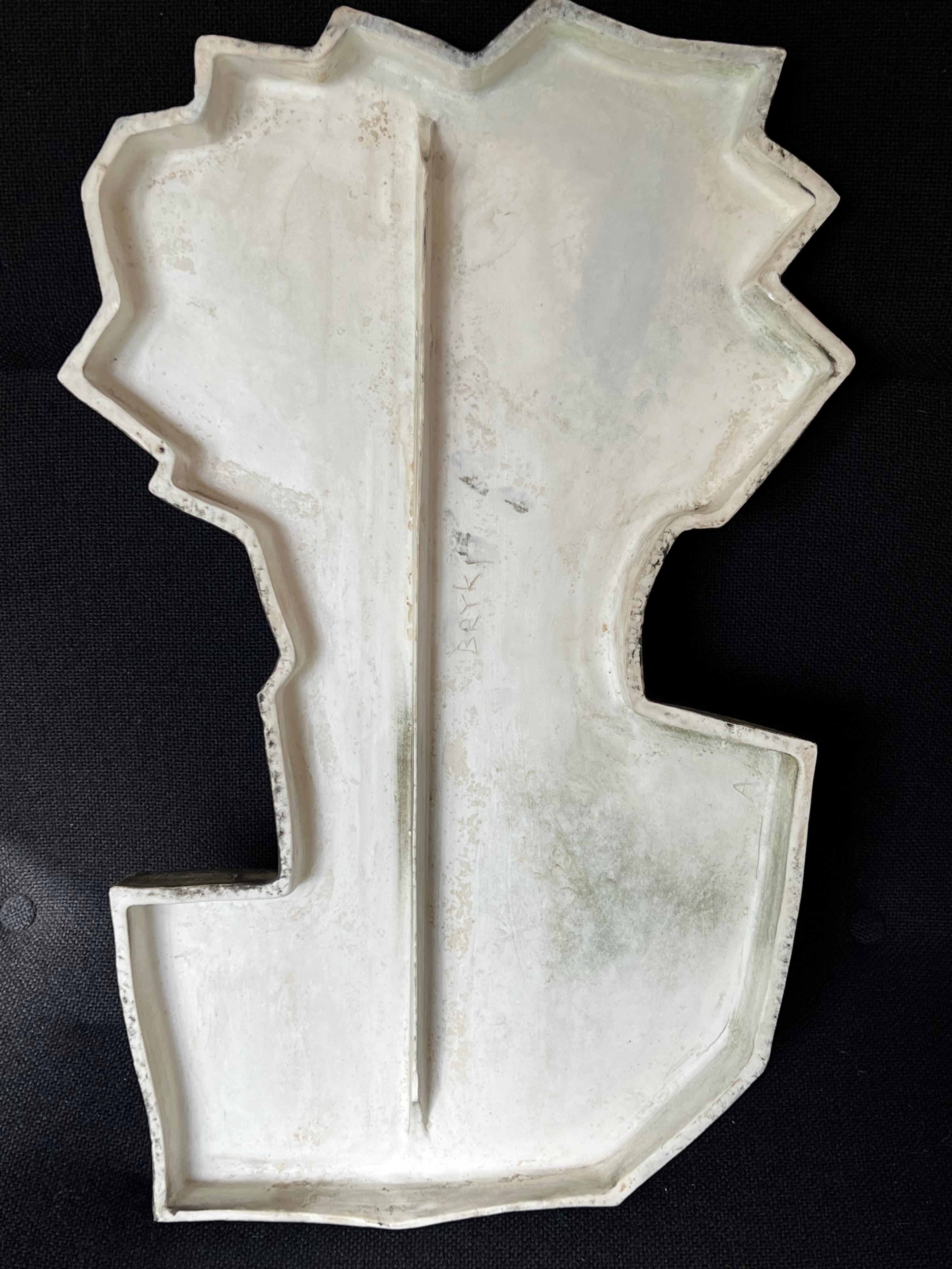 Finnish Arabia - Rut Bryk (Finland, 1916-1999) Stoneware wall relief For Sale
