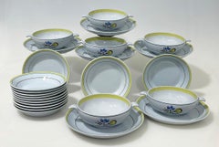 Arabia soup service set by Olga Osol, Finland 1960s