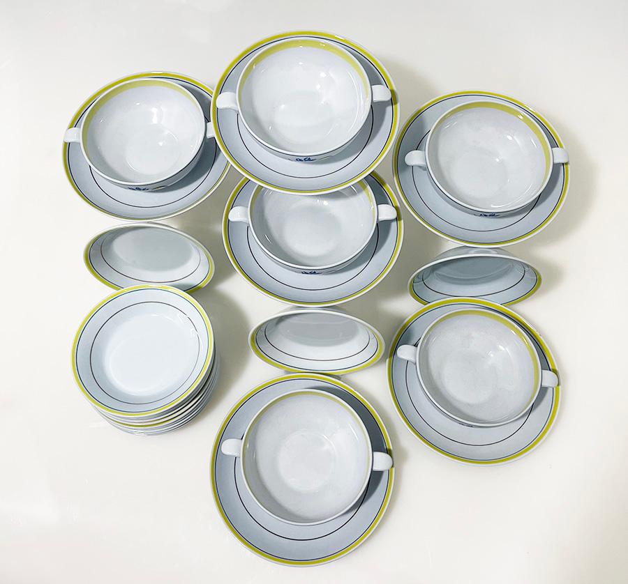 Arabia soup service set by Olga Osol, Finland 1960s For Sale 2