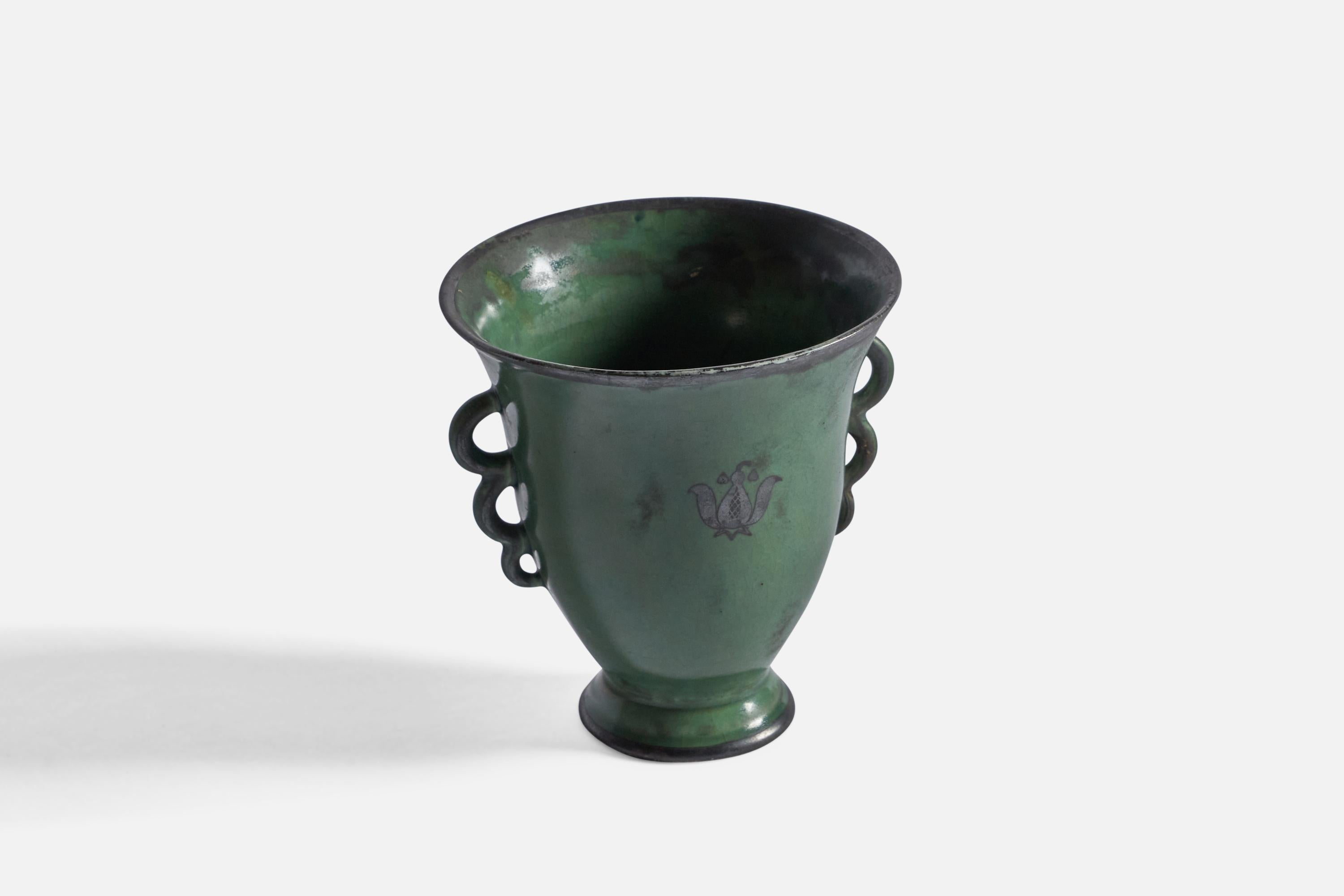 Scandinavian Modern Arabia, Vase, Stoneware, Finland, 1940s For Sale