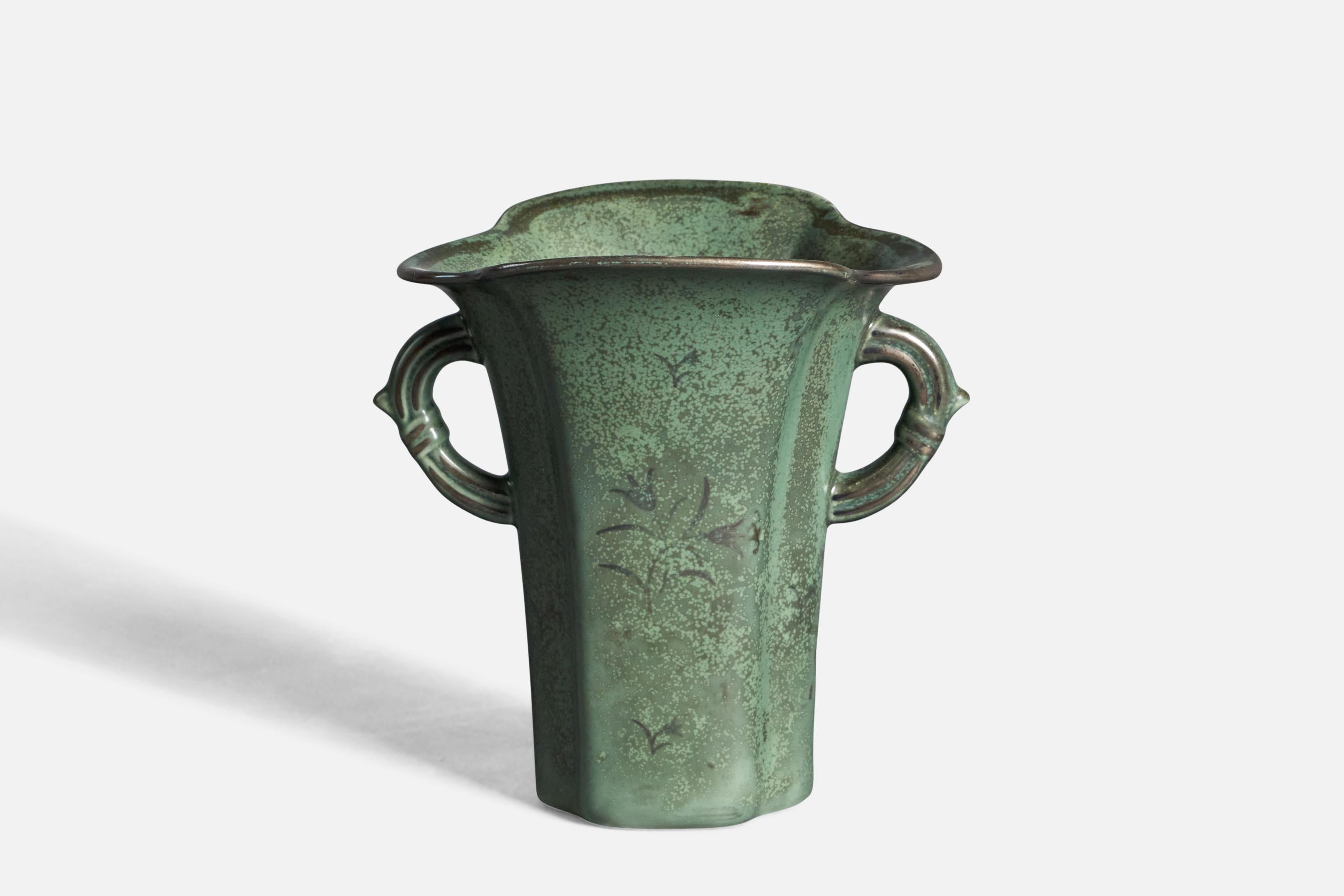 Mid-20th Century Arabia, Vase, Stoneware, Finland, 1940s For Sale