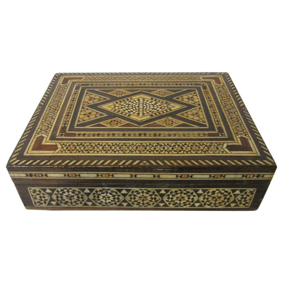 Arabian Mosaic Syrian Micro Mosaic Jewelry / Exotic Box For Sale at 1stDibs