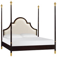 Arabian Nights Bed Featuring Four Posters And Gold Leaf Detailing