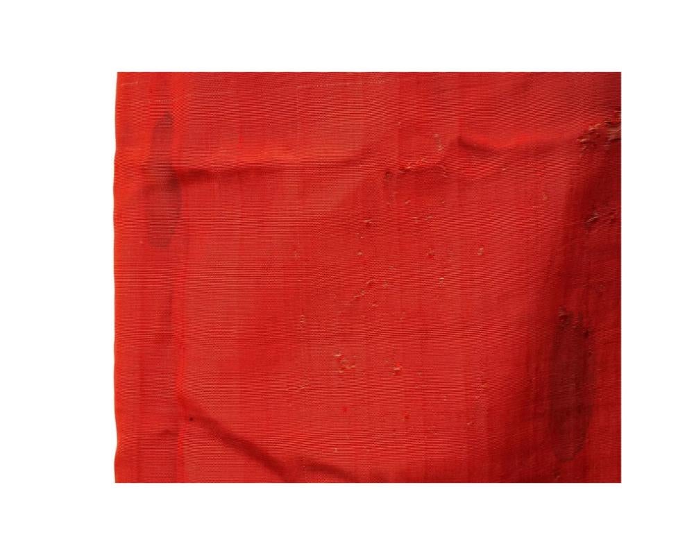 Arabic Islamic Moroccan Red And Gold Silk Robe For Sale 1