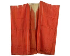 Arabic Islamic Moroccan Red And Gold Silk Robe