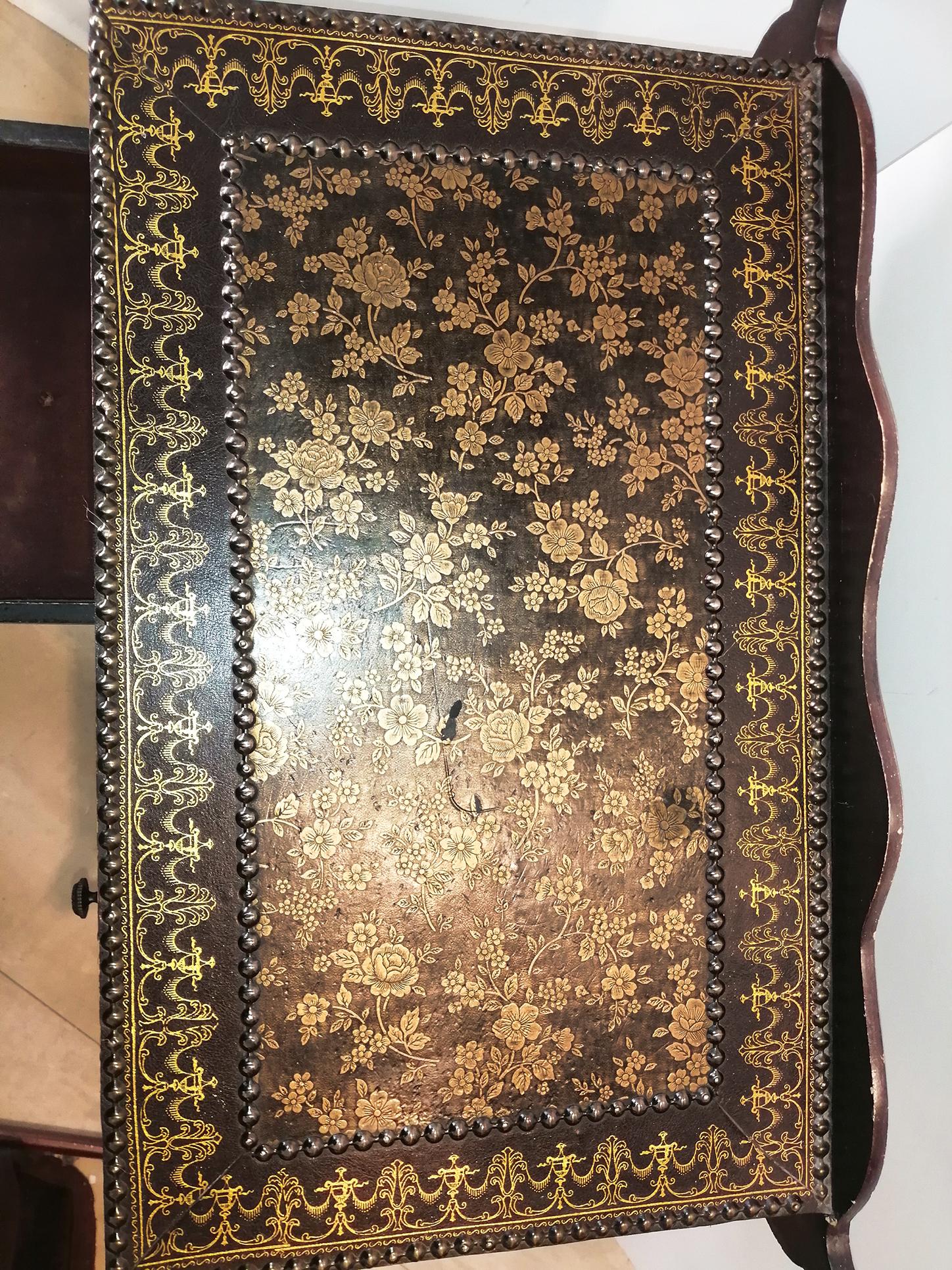 Islamic Style Side Table or Tray With Folding Legs and  Drawers For Sale 1