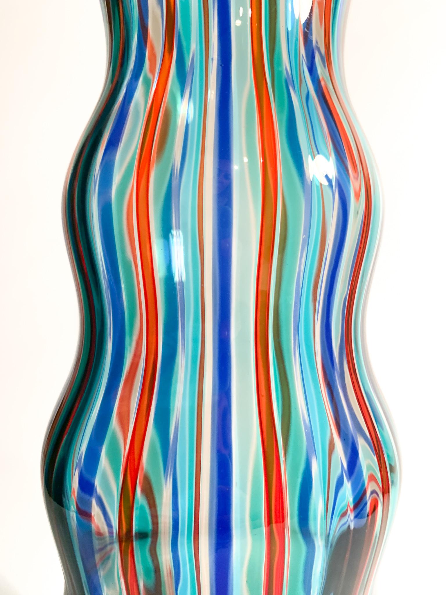 Vase 'Arado' par Alessandro Mendini pour Venini de 1988 en vente 8