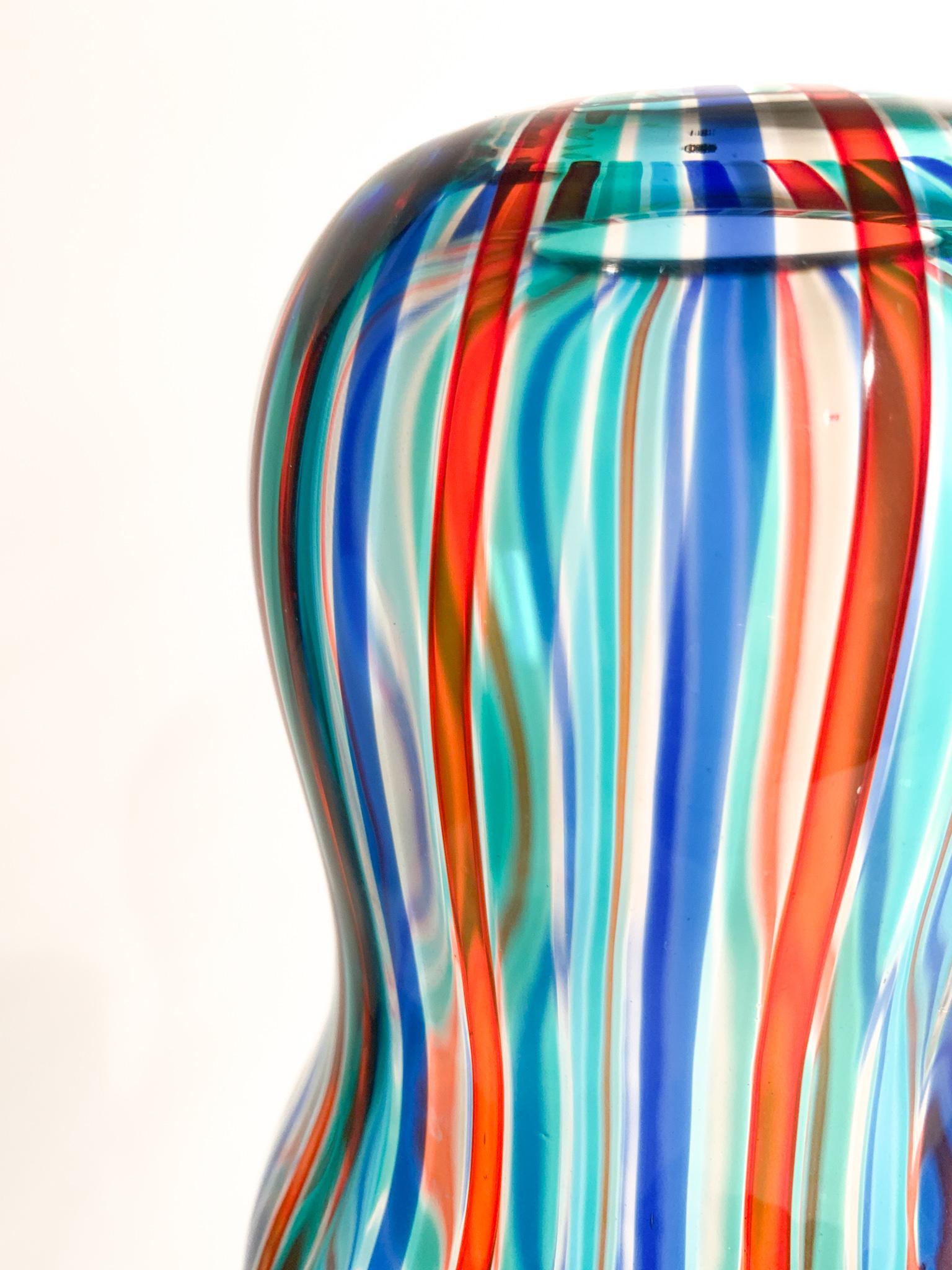 Murano Glass 'Arado' Vase by Alessandro Mendini for Venini from 1988 For Sale