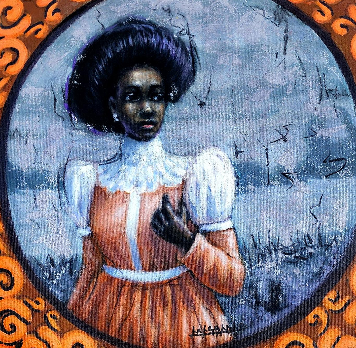 Bound By Time 3 - 21° secolo, Contemporaneo, Ritratto figurativo, Persone dell'Africa in vendita 2