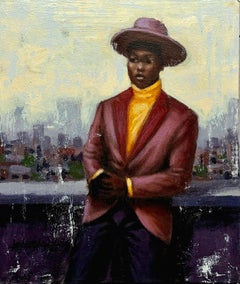 Observing the city Rhythm 2  - 21st Century Contemporary Figurative Portrait