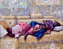 Romantic Interlock 1 - 21st Century, Contemporary, Figurative Portrait, Love