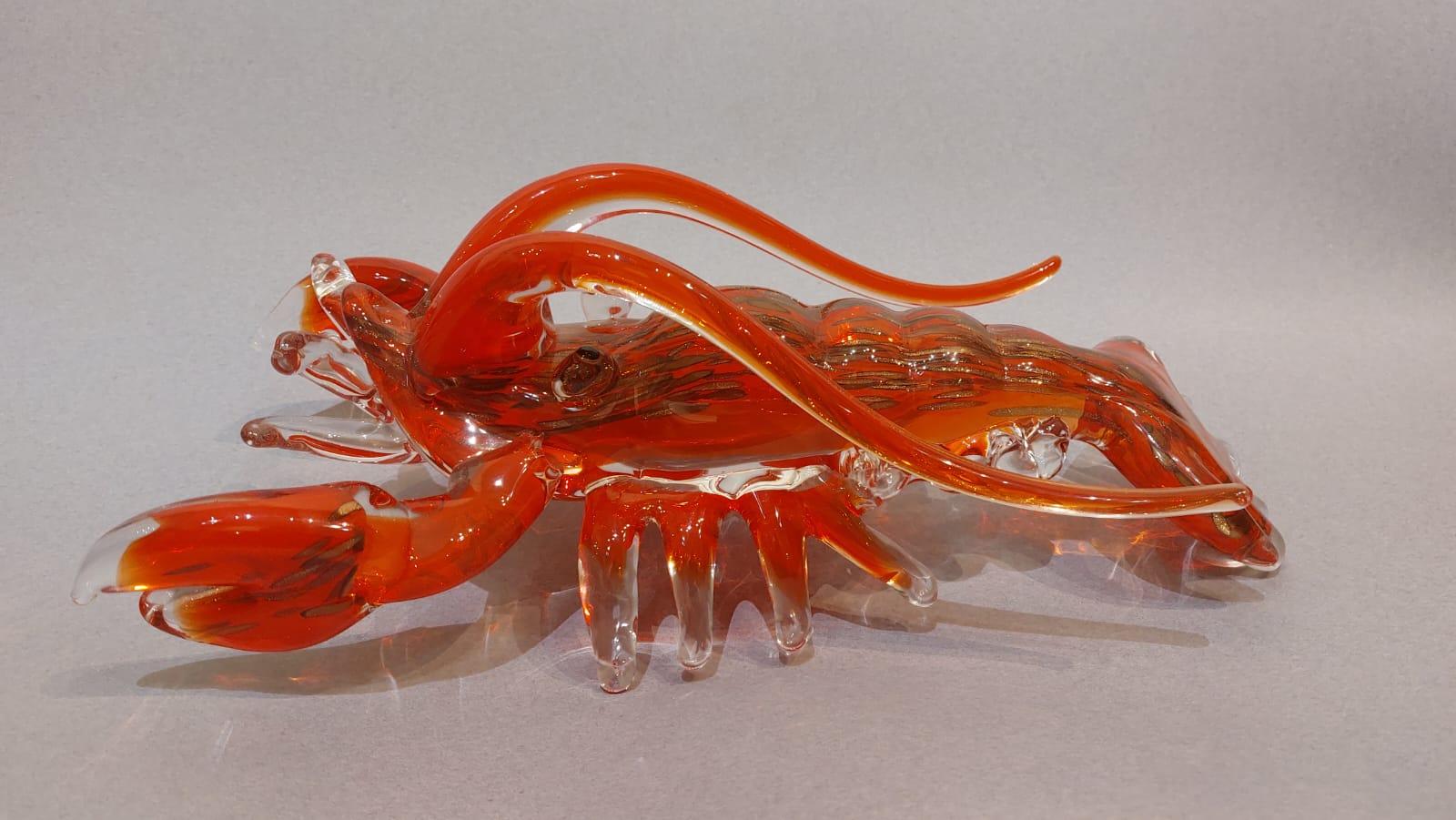 Murano glass lobster attributed to Toni Zuccheri In Excellent Condition For Sale In Milano, IT