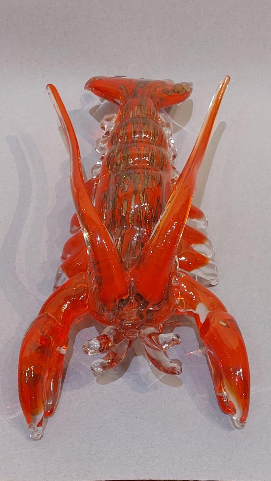 Murano Glass Murano glass lobster attributed to Toni Zuccheri For Sale