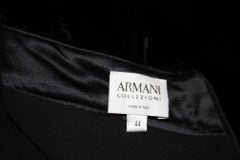 Aramani Le Collezzioni Black Velvet Cocktail Dress