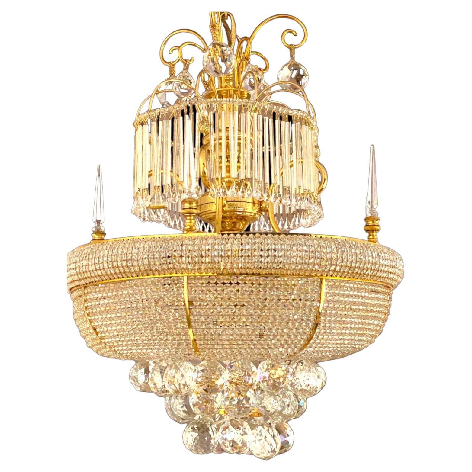 Araña, Magnífica Lámpara de Diseño Cristales Swarovisk For Sale at 1stDibs
