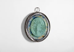 Arango & Lollar, Ancient Mirror (Green profile), Wall-mounted Sculpture