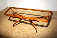Giuseppe Scapinelli. Mid-Century Modern "Spider" Coffee Table in Wood