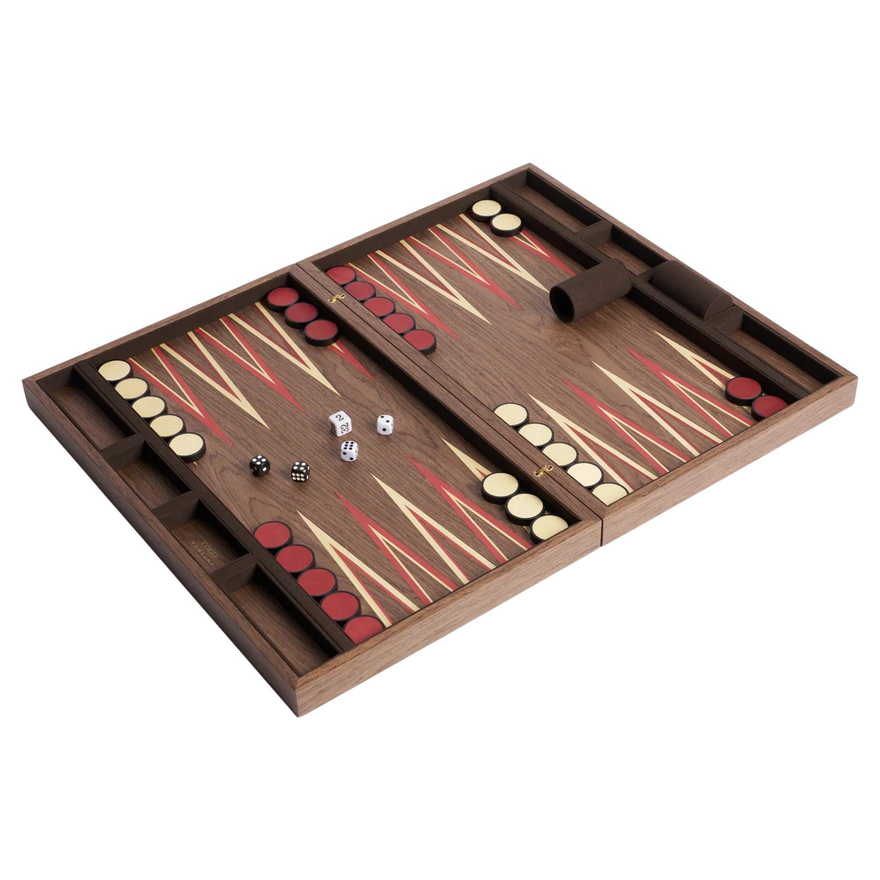 Backgammon rouge Aranka en vente