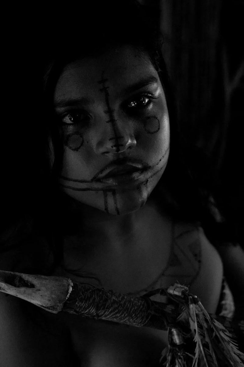 Araquém Alcântara Landscape Photograph - Girl Portrait, Caraja Tribe,  Araguaia River, Tocantins, Brazil (Indigenous)