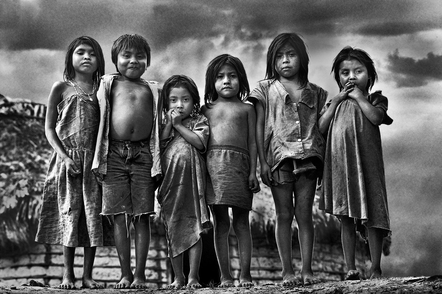 Les enfants Ingrico, Roraima, Brésil