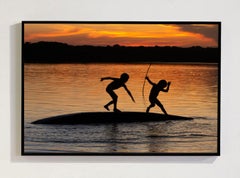 Bambini di Kamauyra, Alto Xingu, fotografia contemporanea incorniciata, 47x71 pollici