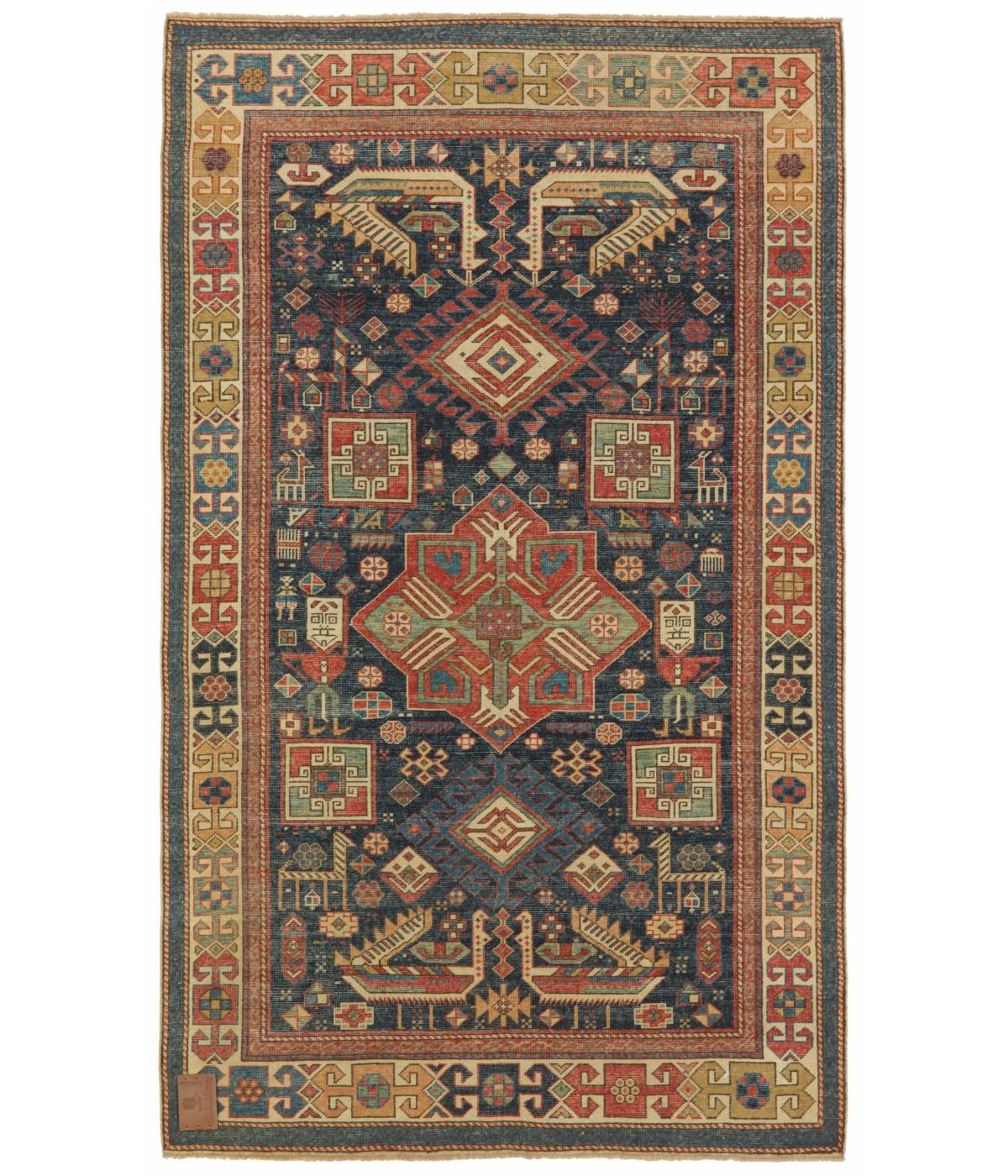 Origin and Inspiration:
This stunning revival of the Akstafa Kazak Rug is a modern creation deeply rooted in the rich weaving traditions of the Caucasus, specifically inspired by the antique rugs of the Akstafa region. Located in present-day