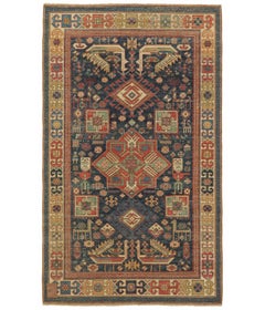 Ararat Rugs Akstafa Kazak Rug - 19th C. Caucasian Revival Carpet Natural Dyed